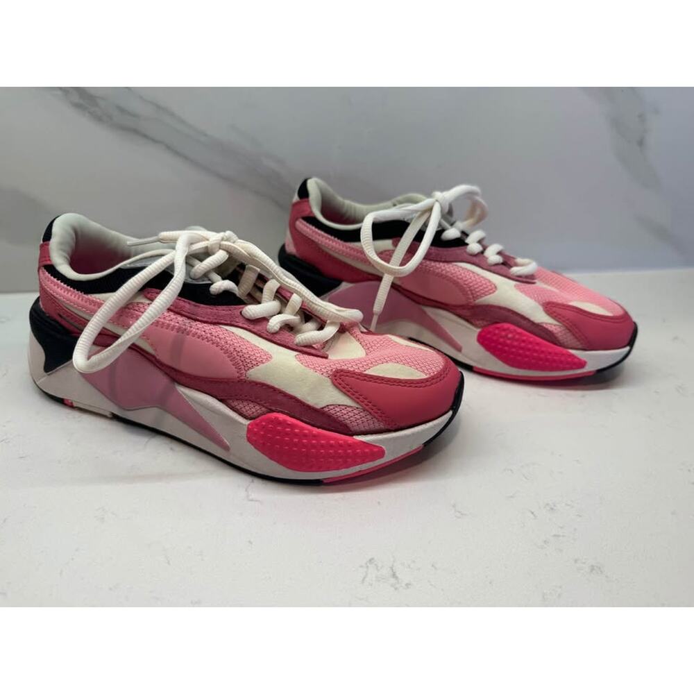 Puma Women’s Size 8 Pink RS-X3 Puzzle  Sneakers - Picture 2 of 8
